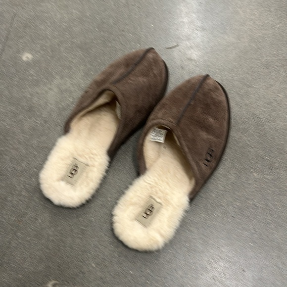 UGG slides slippers men’s 12 brown - Picture 2 of 6